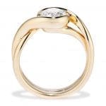 Embrace ring all yellow gold with a diamond Embrace ring all yellow gold with a diamond